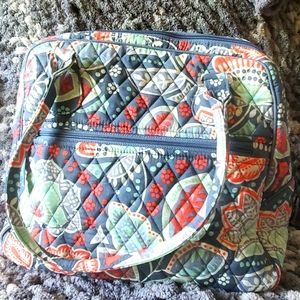 Vera Bradley Turnlock Satchel Nomadic Floral